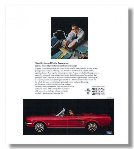 1966 Mustang Advertisement