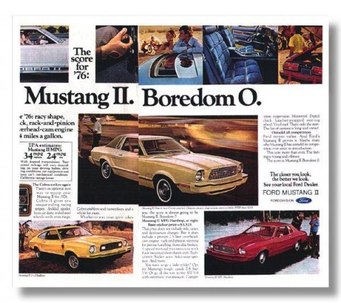 1975 Mustang Advertisement