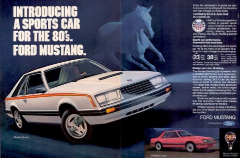1980 Mustang Advertisement