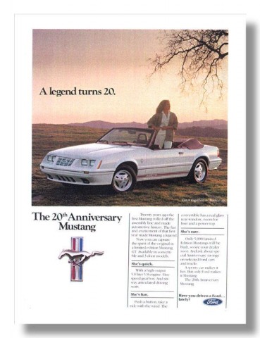 1984 Mustang Advertisement