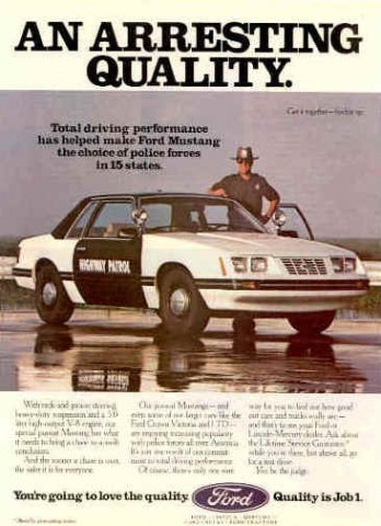 1984 Mustang Advertisement