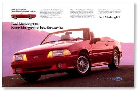 1989 Mustang Advertisement