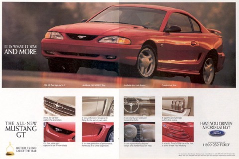 1994 Mustang Advertisement