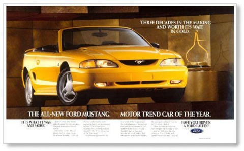 1994 Mustang Advertisement