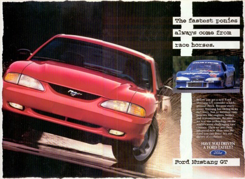 1995 Mustang Advertisement