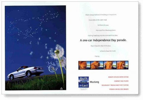 1998 Mustang Advertisement