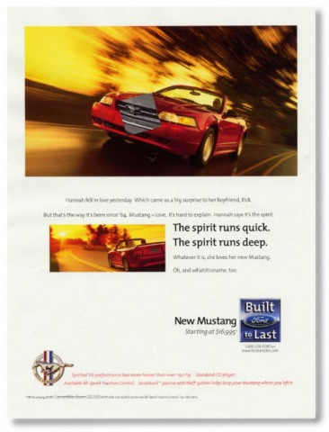 1999 Mustang Advertisement